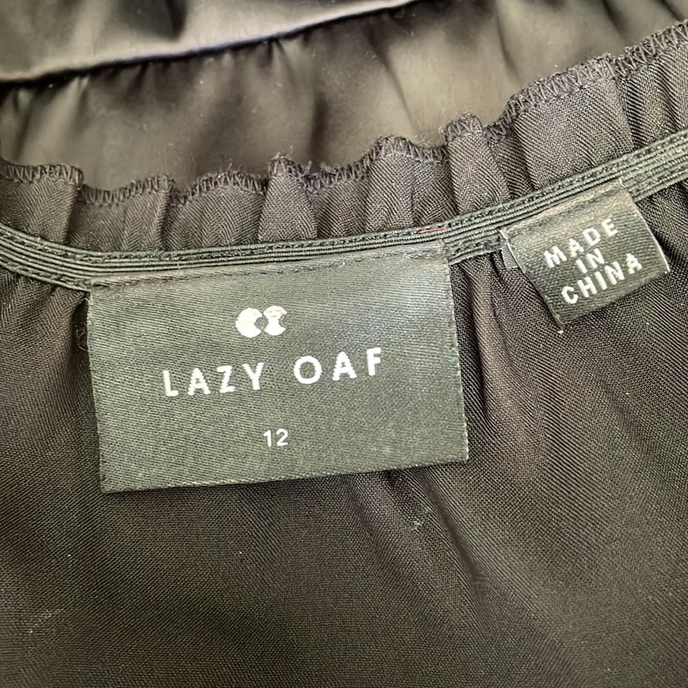 Lazy Oaf Pretty Ugly Babydoll Dress Black 12 - Picture 11 of 14
